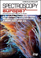 Spectroscopy Europe Cover Issue 30_06 